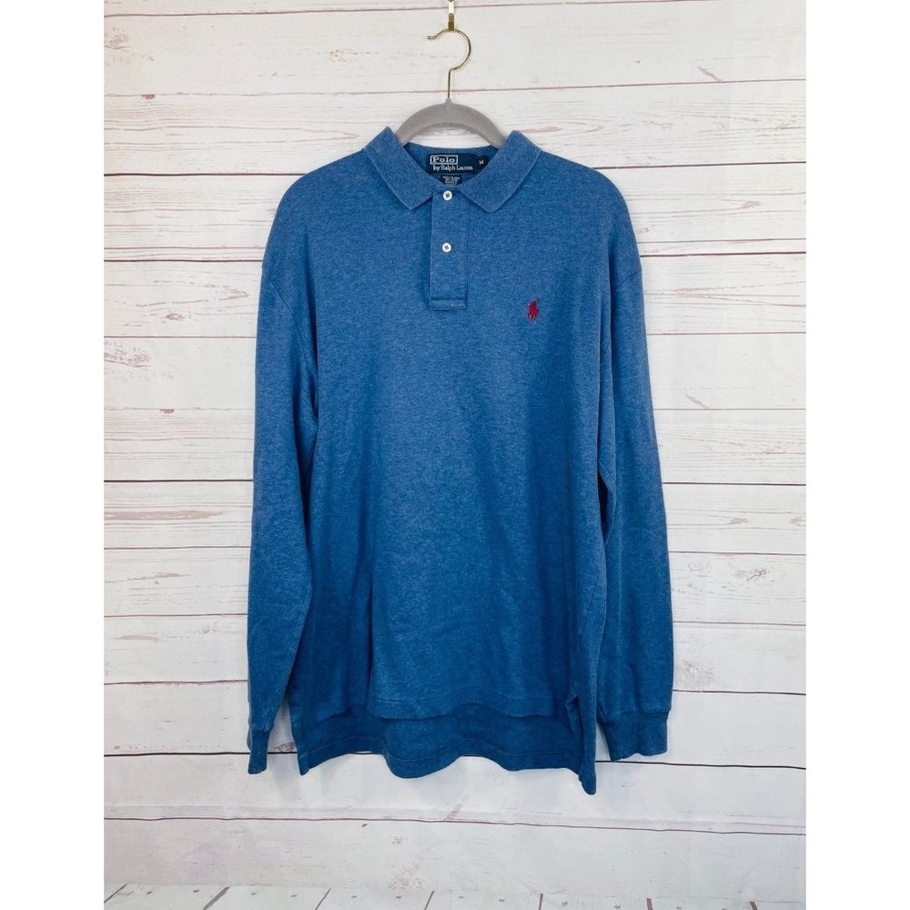 Polo Ralph Lauren Long Sleeve Shirt Navy Size Medium